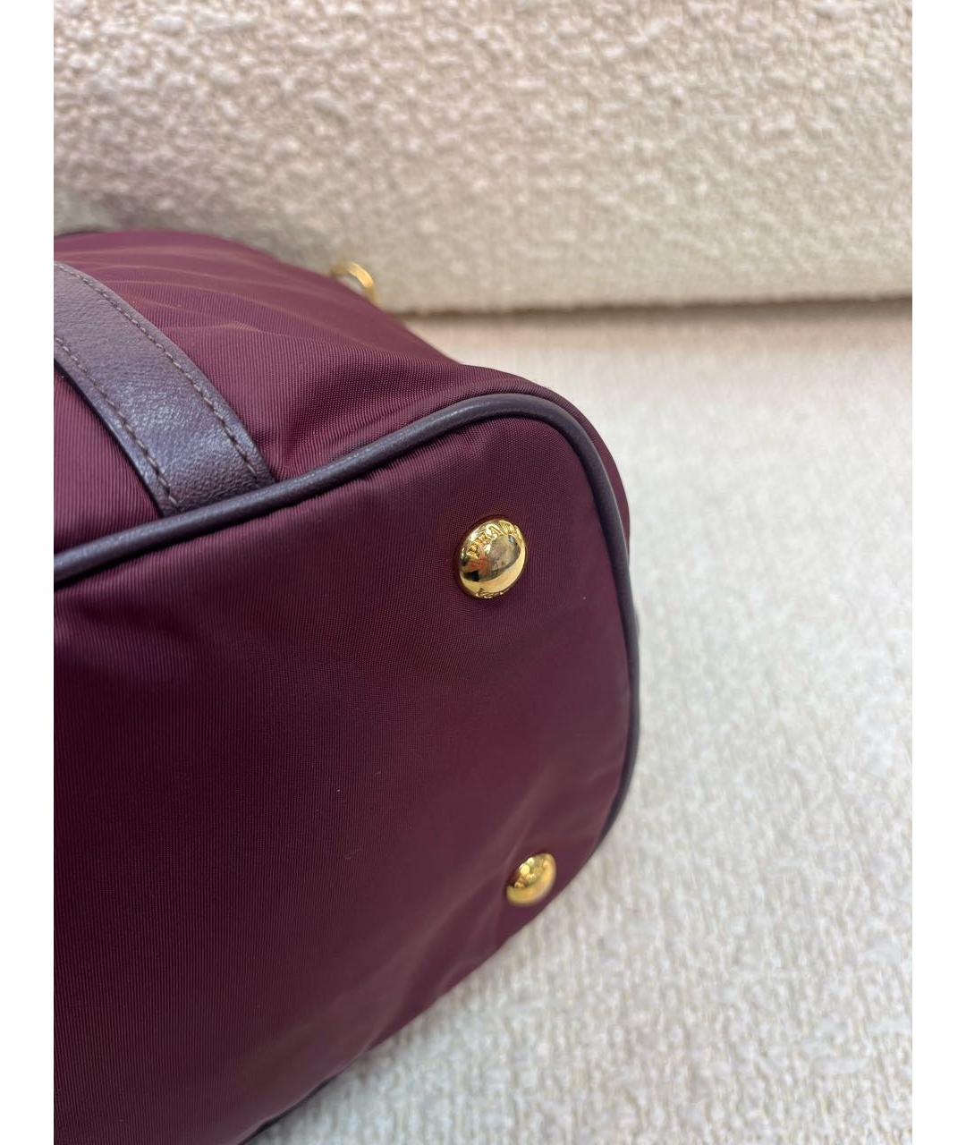 PRADA Бордовая сумка через плечо, фото 7