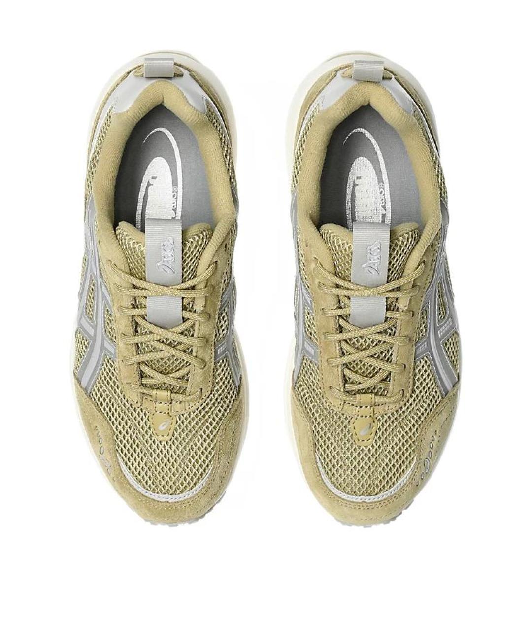 ASICS Зеленые замшевые кроссовки, фото 4