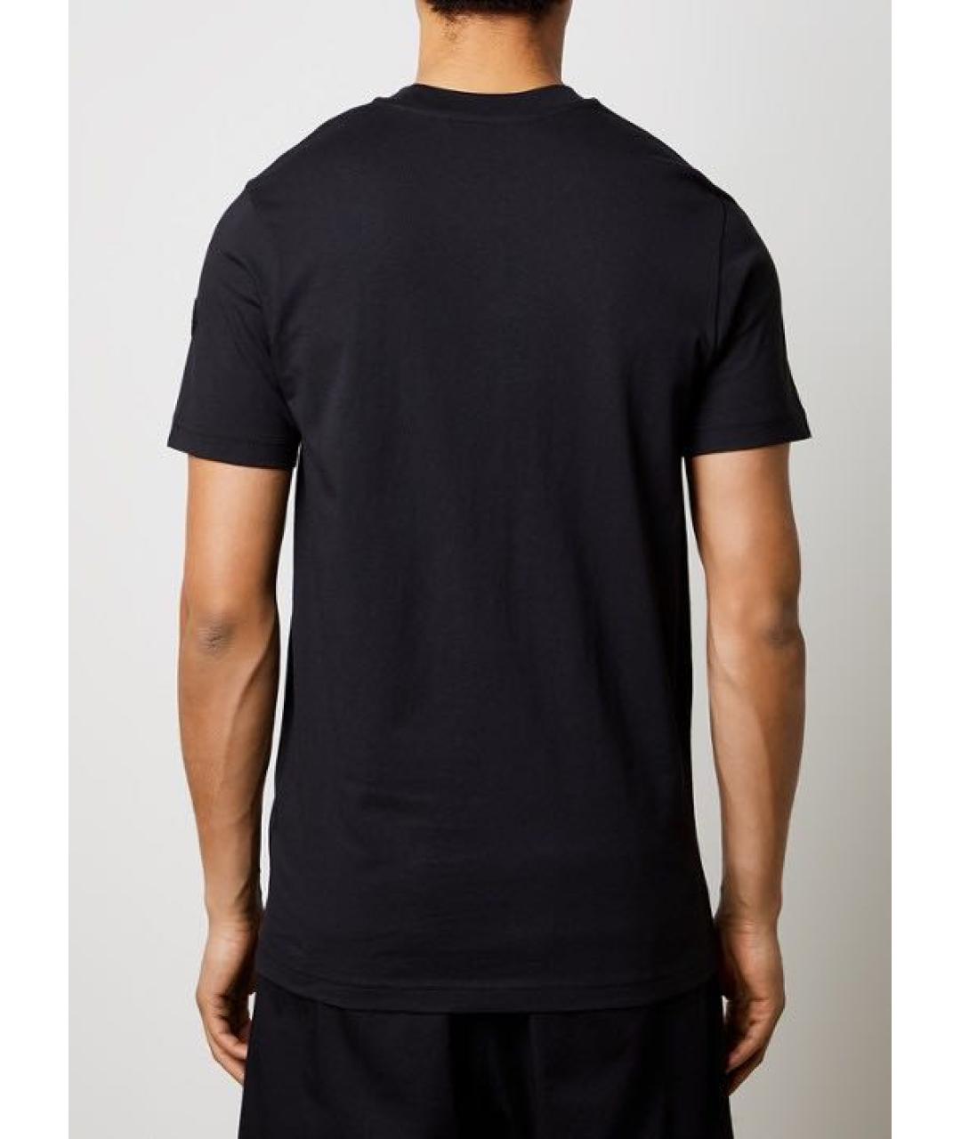 MONCLER Черная хлопко-эластановая майка, фото 3