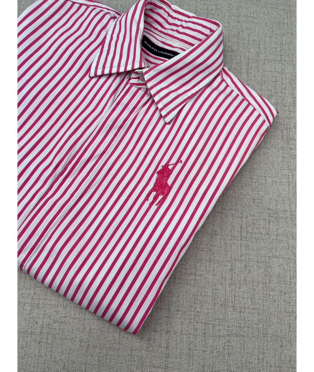 RALPH LAUREN Розовая хлопковая рубашка, фото 2