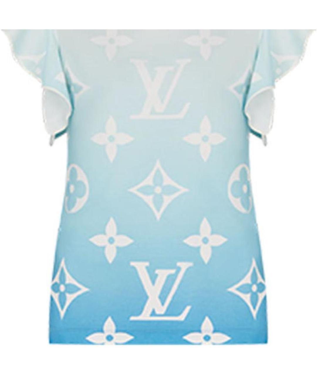 LOUIS VUITTON Синяя футболка, фото 5