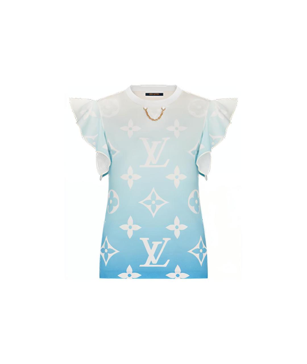 LOUIS VUITTON Синяя футболка, фото 1