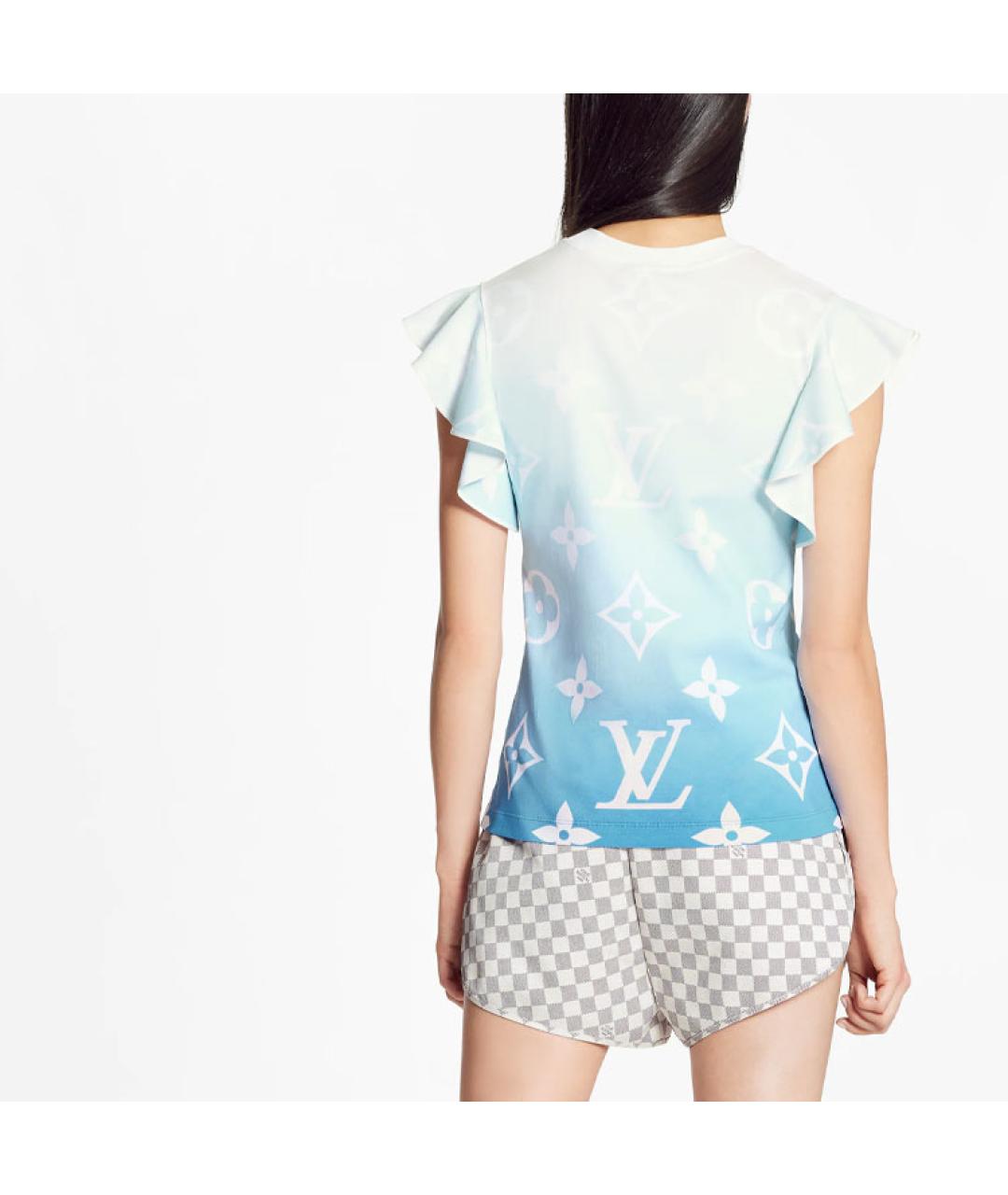 LOUIS VUITTON Синяя футболка, фото 3