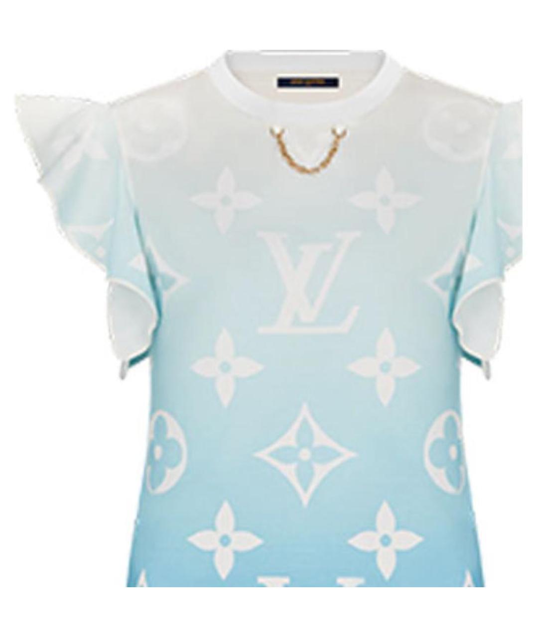 LOUIS VUITTON Синяя футболка, фото 6