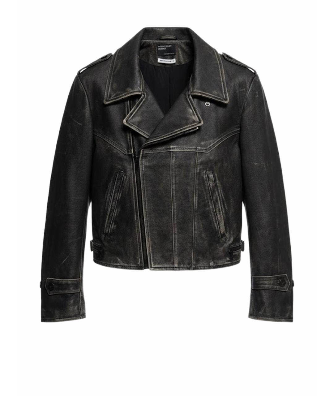 Enfants Riches Déprimés Антрацитовая кожаная куртка, фото 1