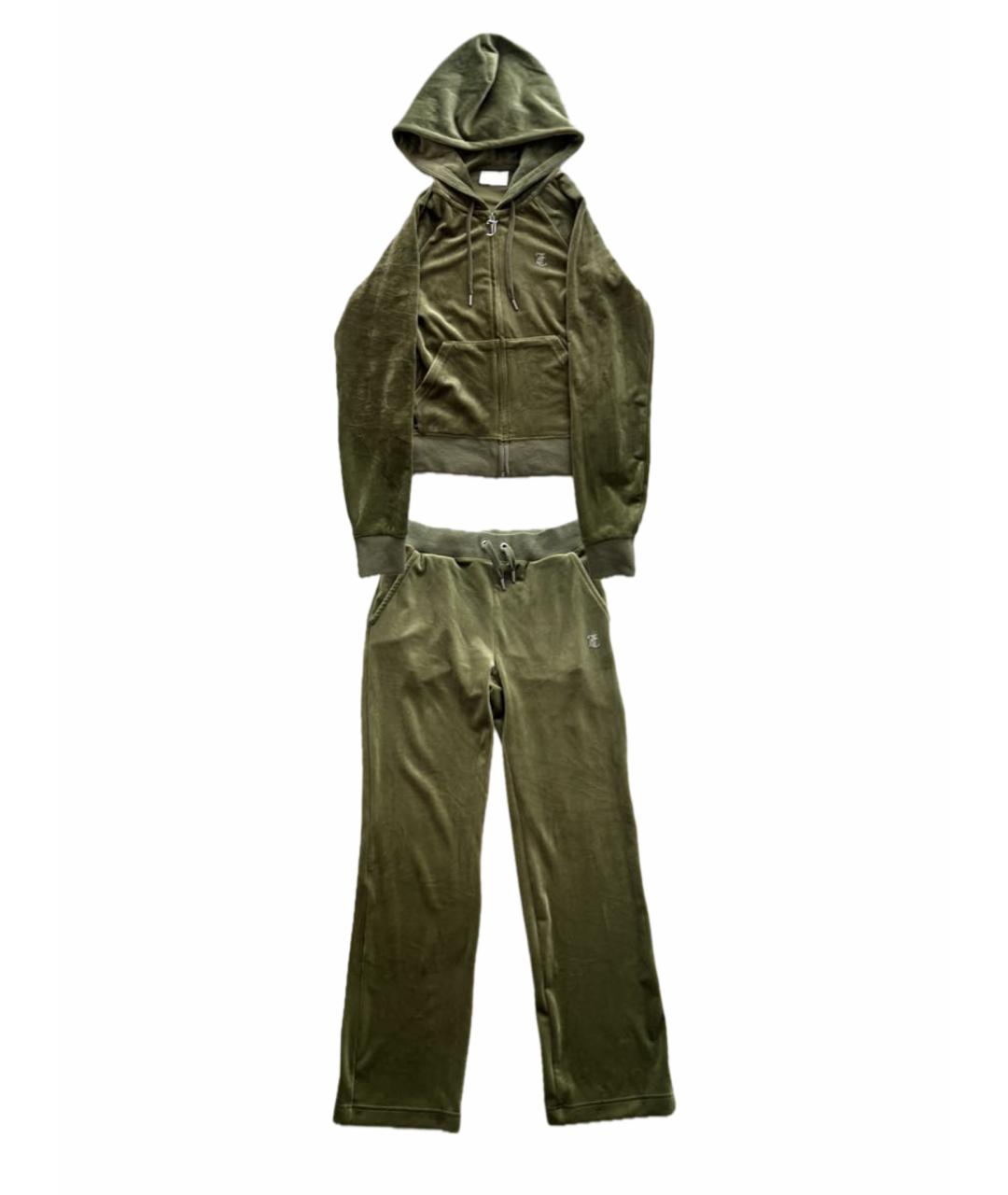 JUICY COUTURE Хаки велюровый спортивные костюмы, фото 1