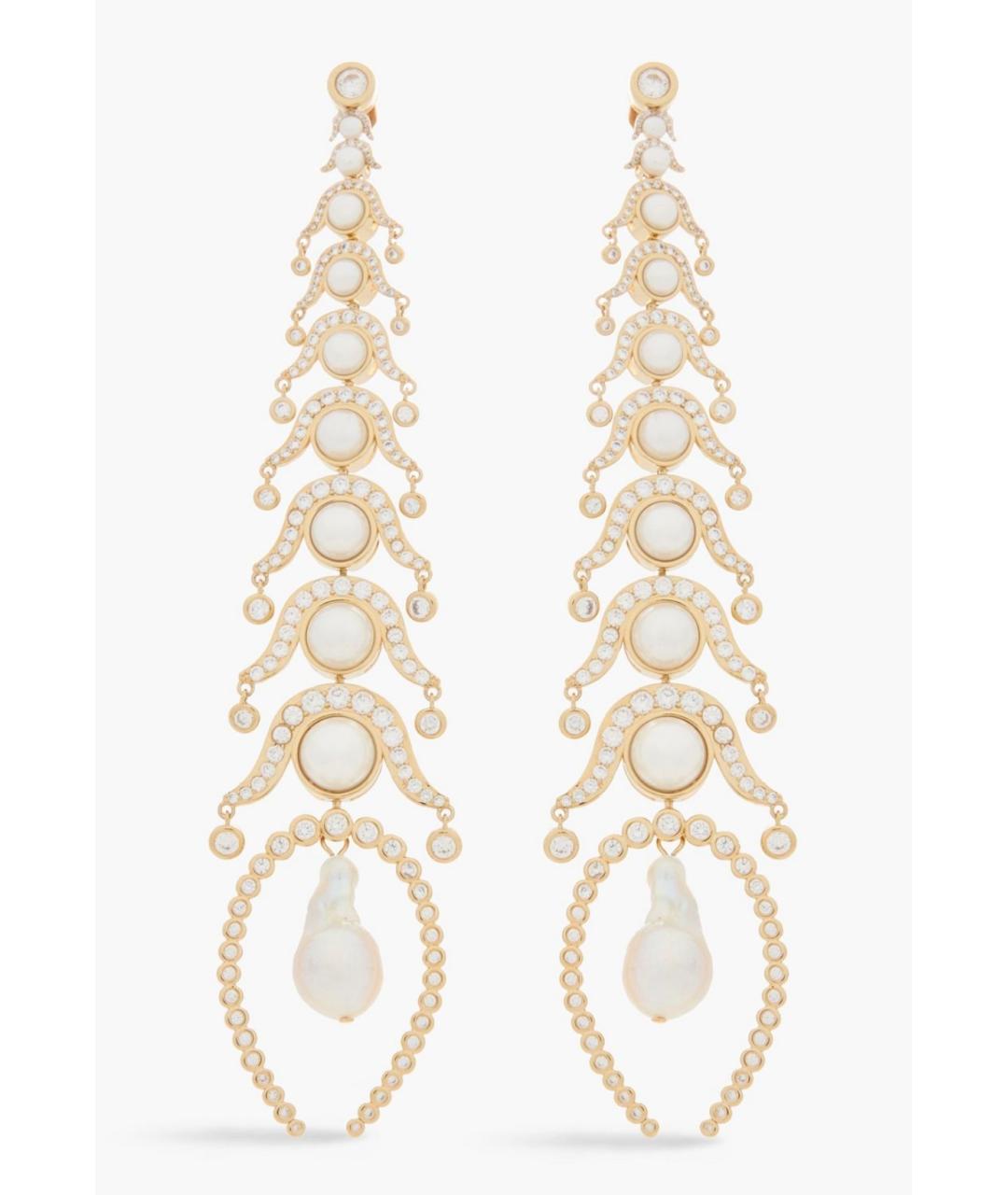 ZIMMERMANN Золотые латунные серьги, фото 6