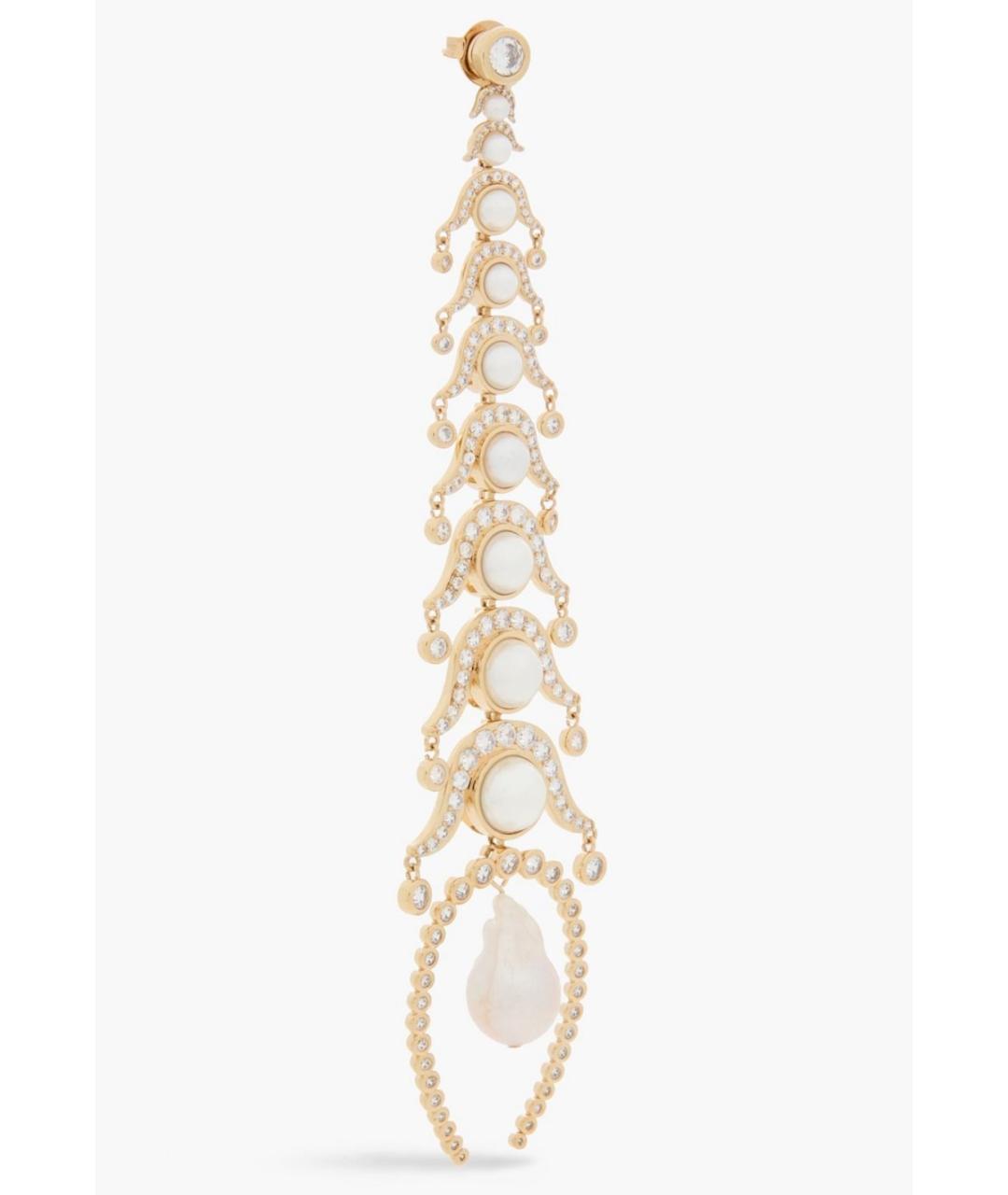 ZIMMERMANN Золотые латунные серьги, фото 2