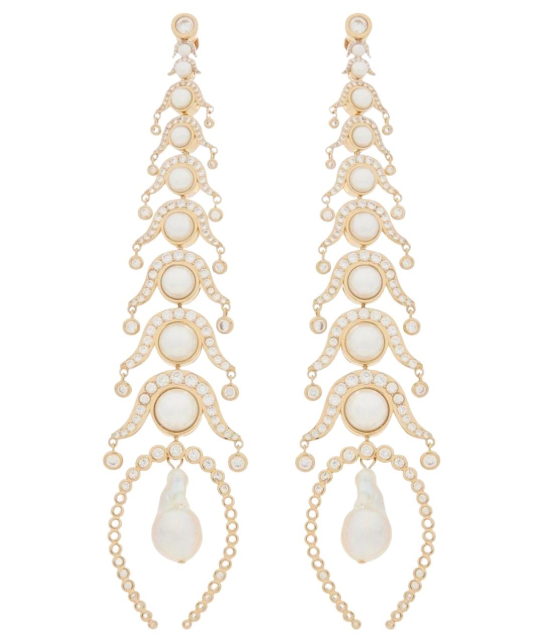 ZIMMERMANN Золотые латунные серьги, фото 1