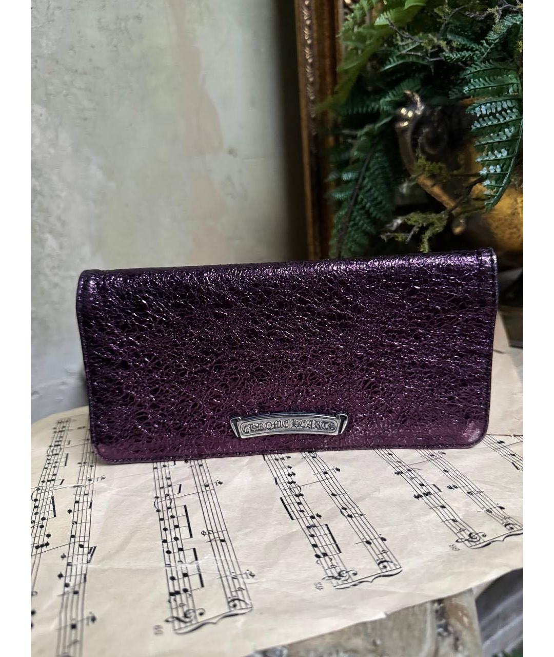 CHROME HEARTS Фиолетовый кошелек, фото 3