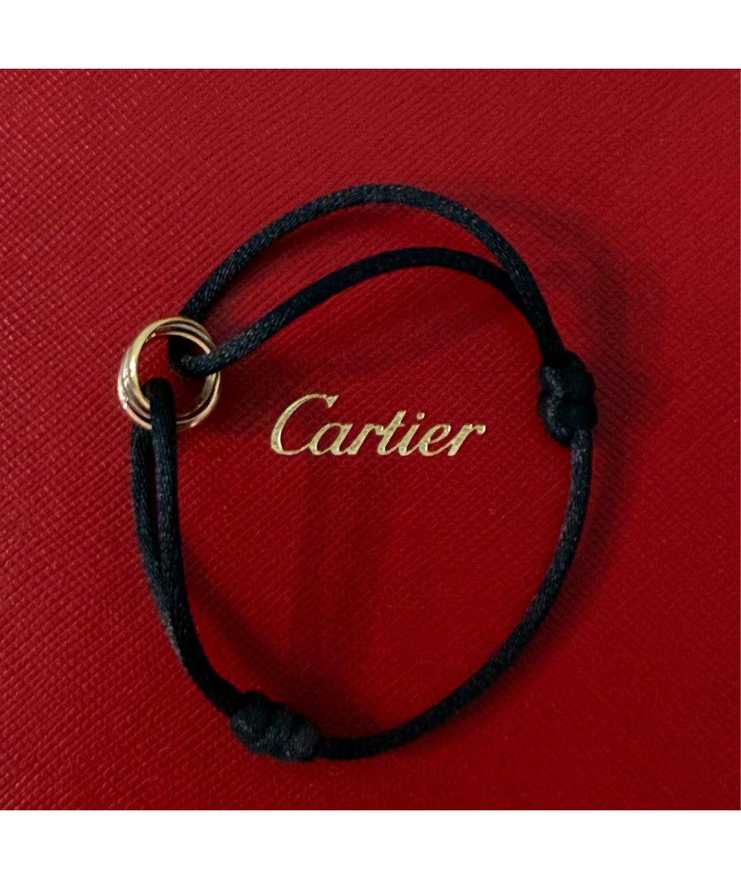 CARTIER Черный браслет из желтого золота, фото 2
