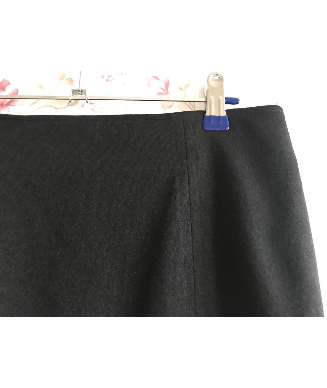 MAX MARA Черная шерстяная юбка мини, фото 8