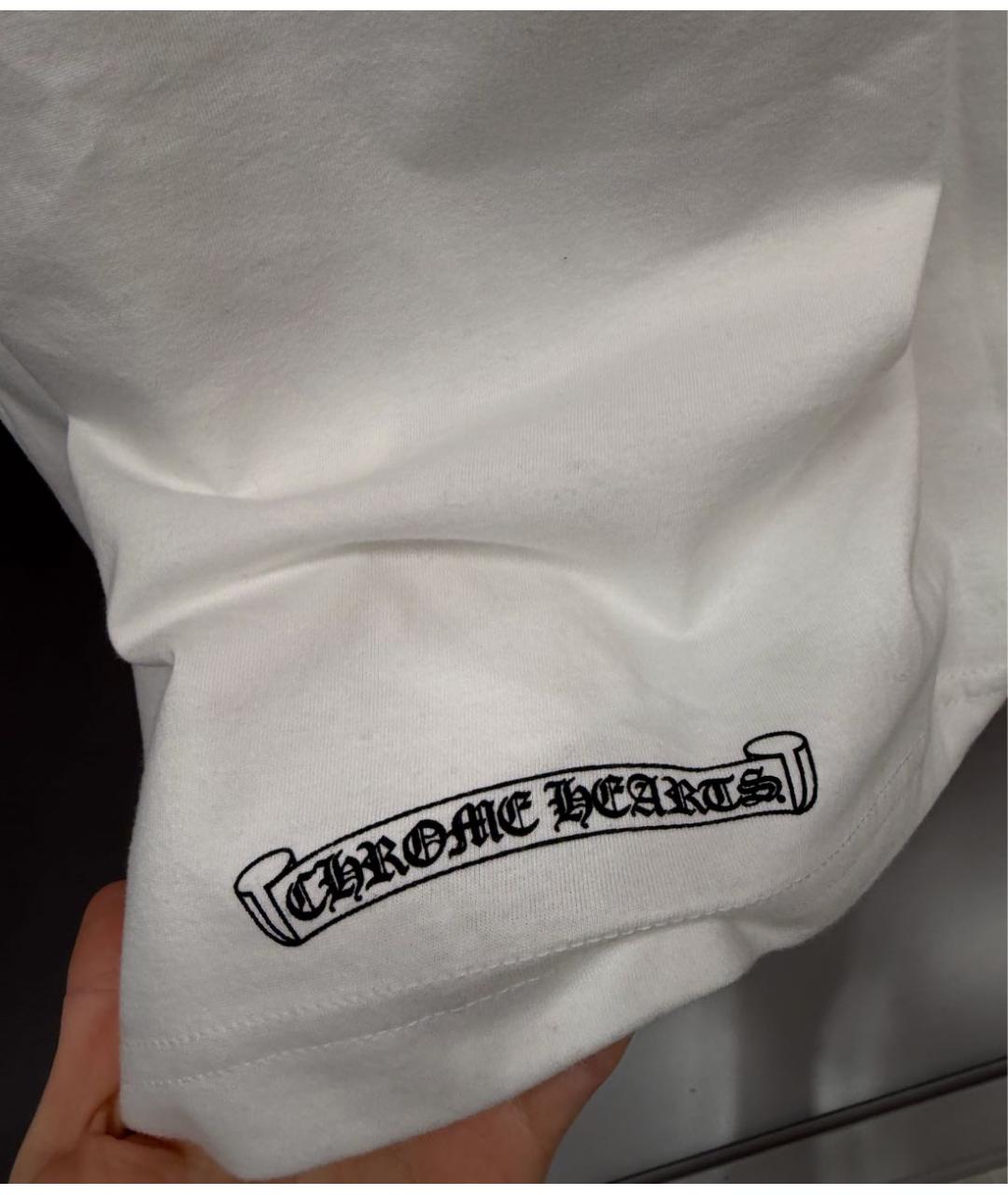 CHROME HEARTS Белая футболка, фото 5