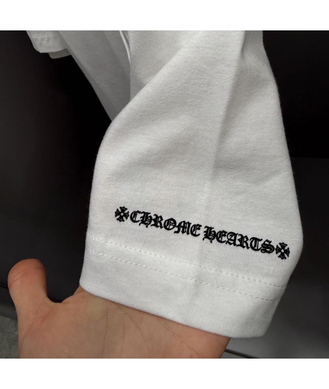 CHROME HEARTS Белая футболка, фото 3