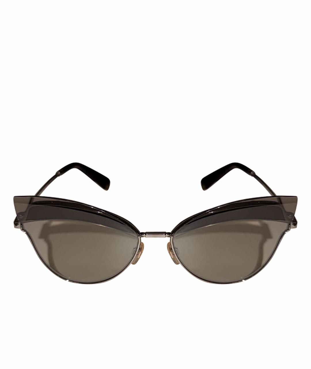 VALENTINO Темно-синие металлические солнцезащитные очки, фото 1