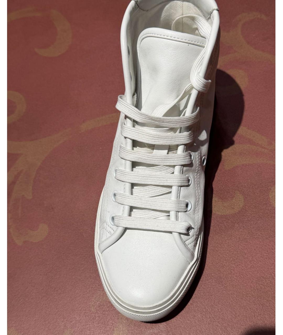 SAINT LAURENT Белые кожаные кеды, фото 3