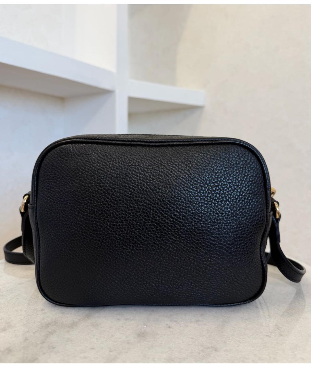 GUCCI Черная кожаная сумка через плечо, фото 6