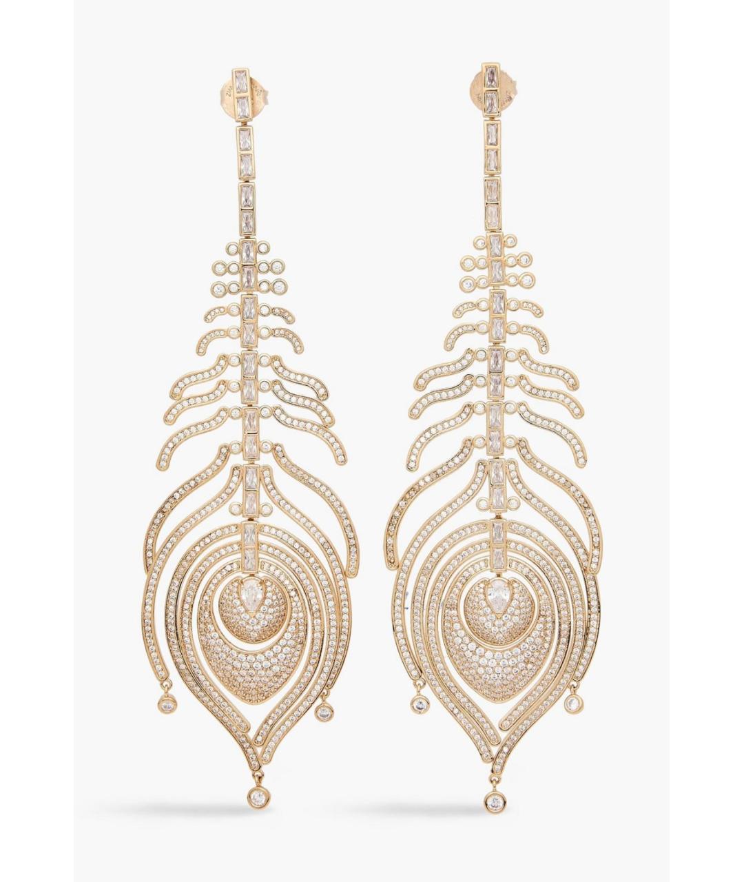 ZIMMERMANN Золотые латунные серьги, фото 6