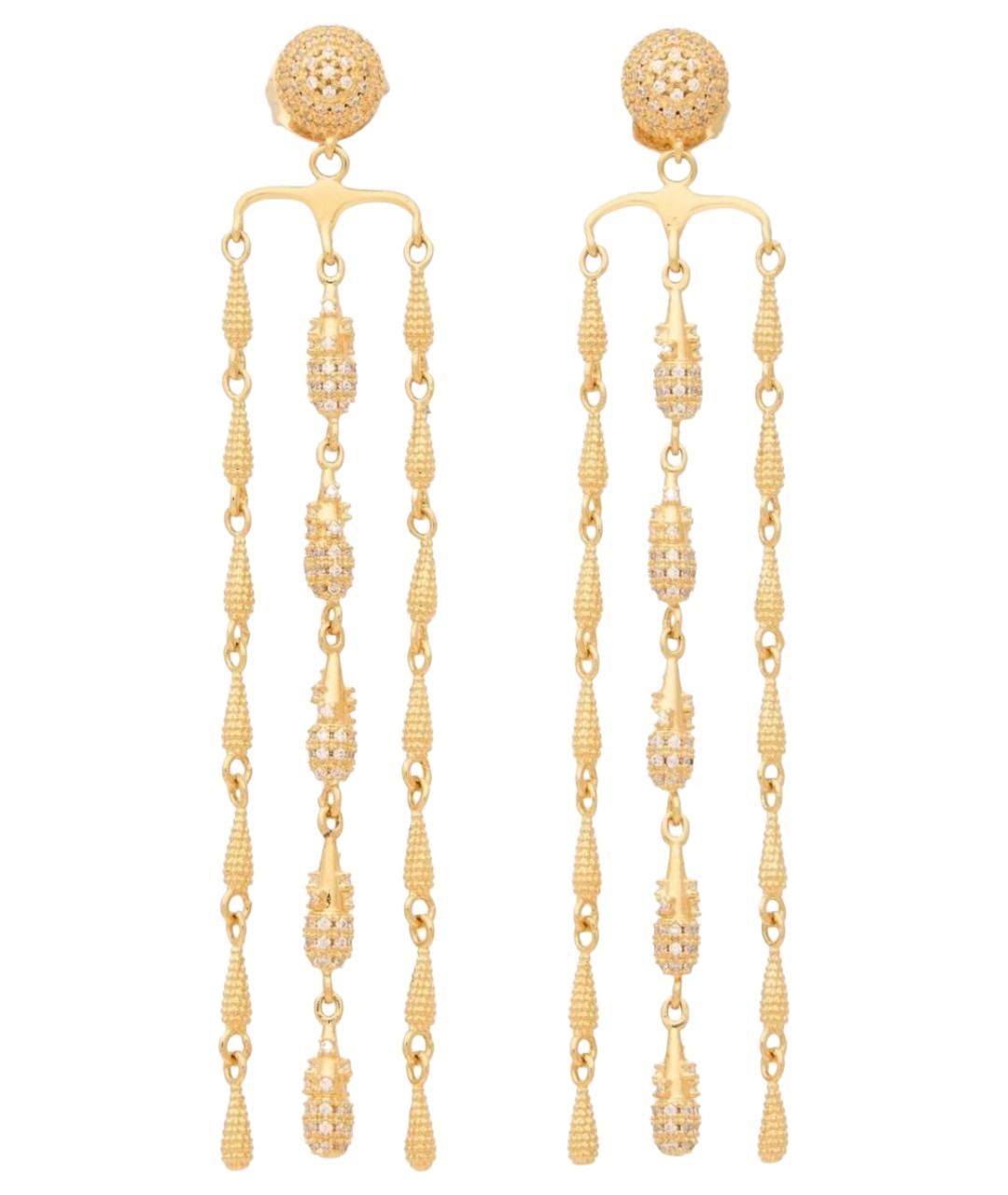 ZIMMERMANN Золотые латунные серьги, фото 1