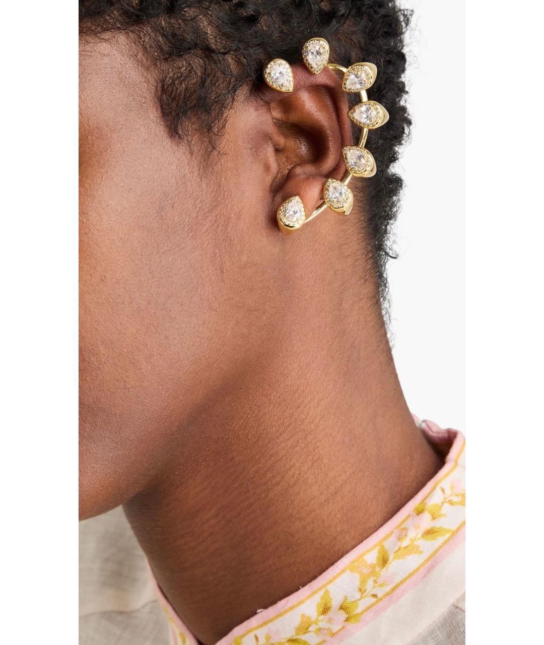 ZIMMERMANN Золотые латунные серьги, фото 2