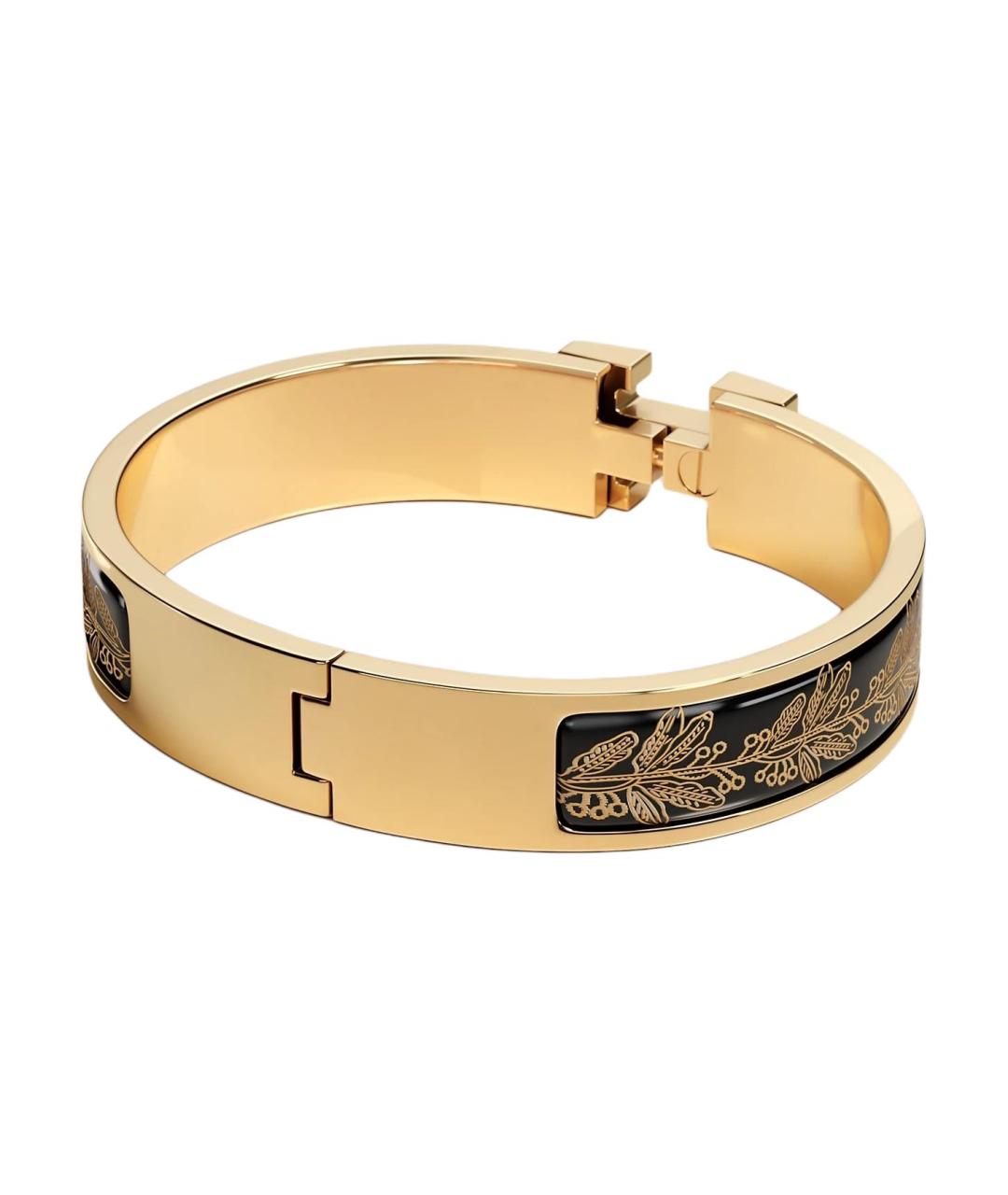 HERMES Черный браслет, фото 2