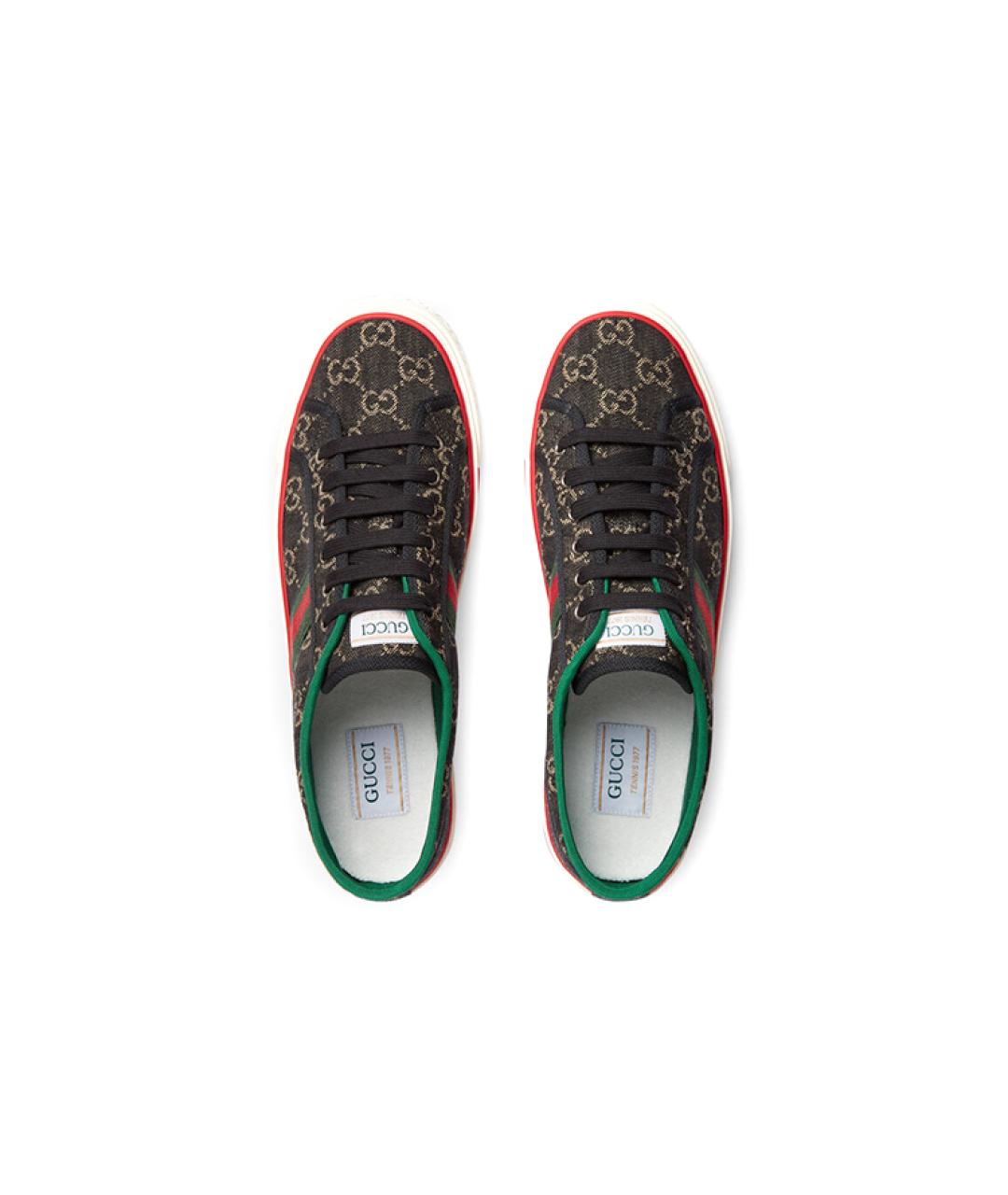 GUCCI Мульти текстильные низкие кроссовки / кеды, фото 3