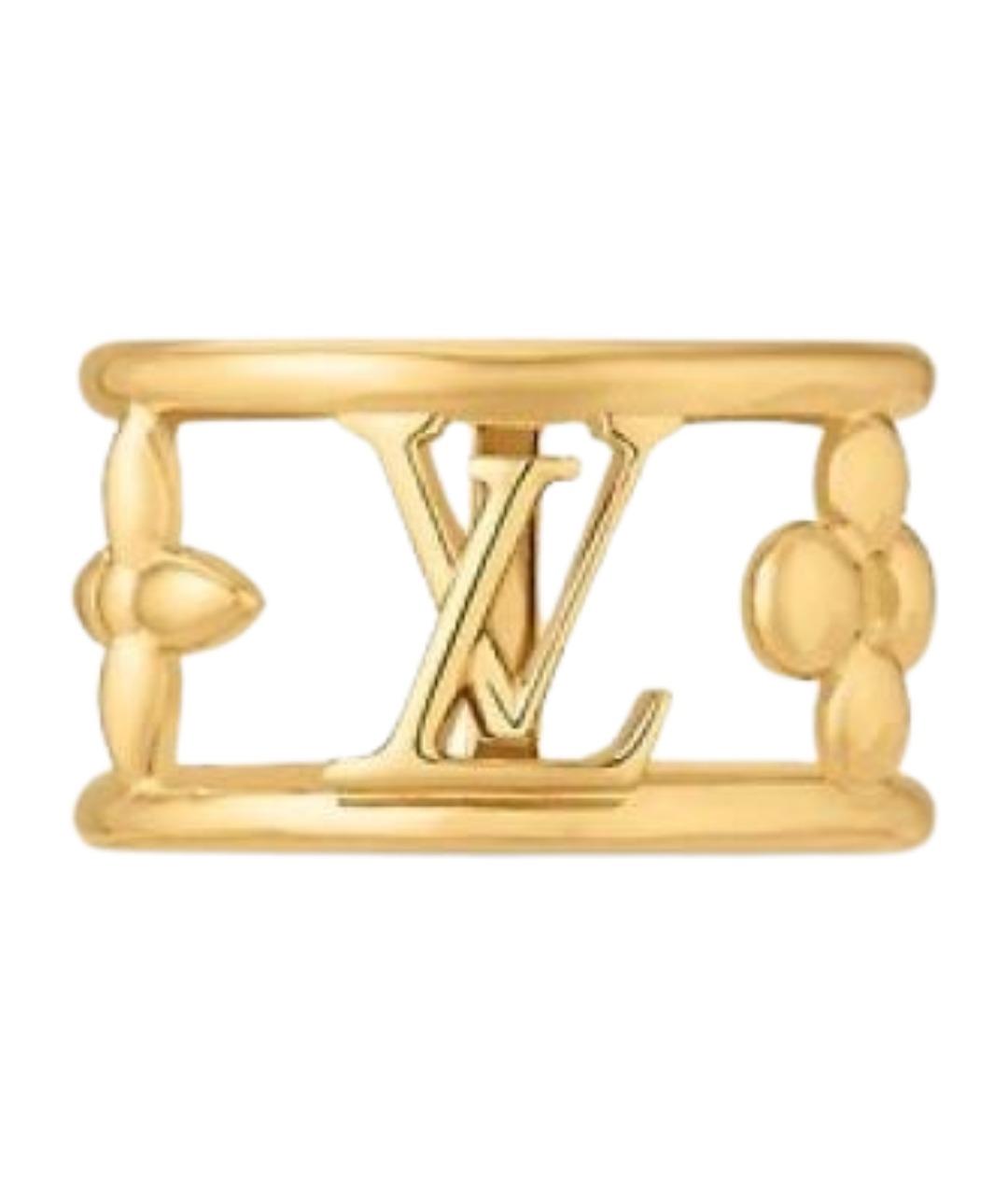 LOUIS VUITTON Золотое металлическое кольцо, фото 1