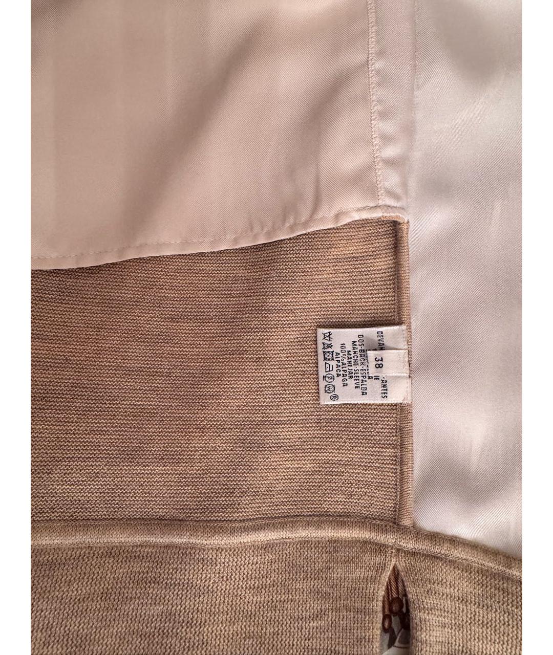 HERMES Мульти шерстяное платье, фото 4