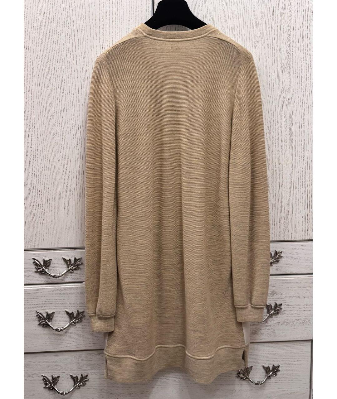 HERMES Мульти шерстяное платье, фото 2