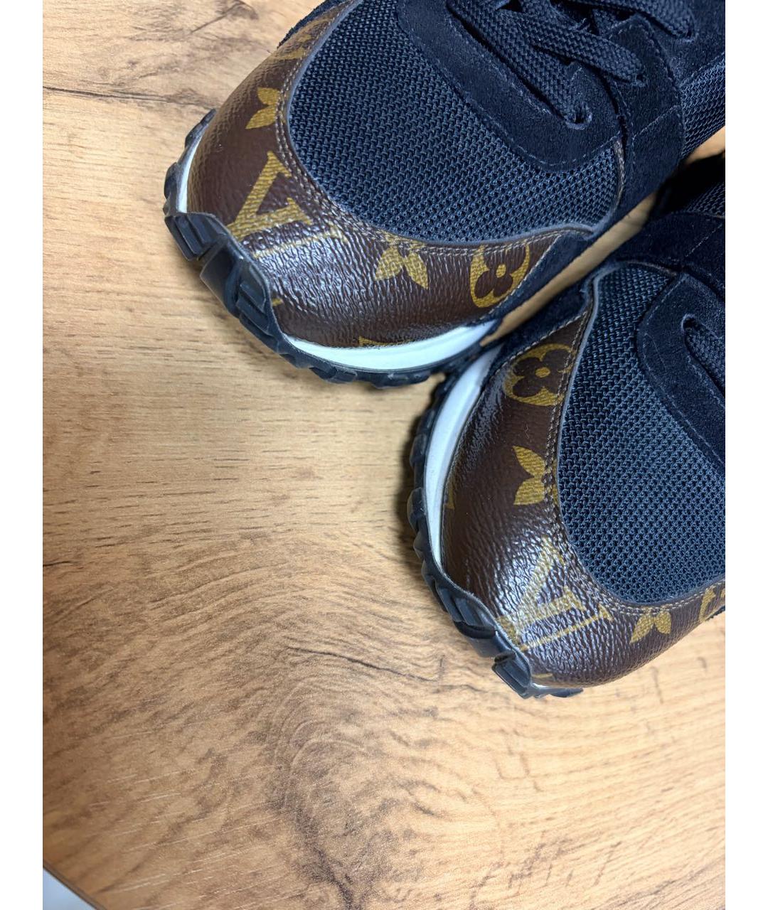 LOUIS VUITTON Черные кроссовки, фото 4