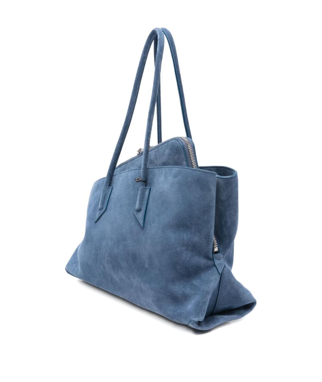 THE ATTICO Синяя замшевая сумка тоут, фото 5