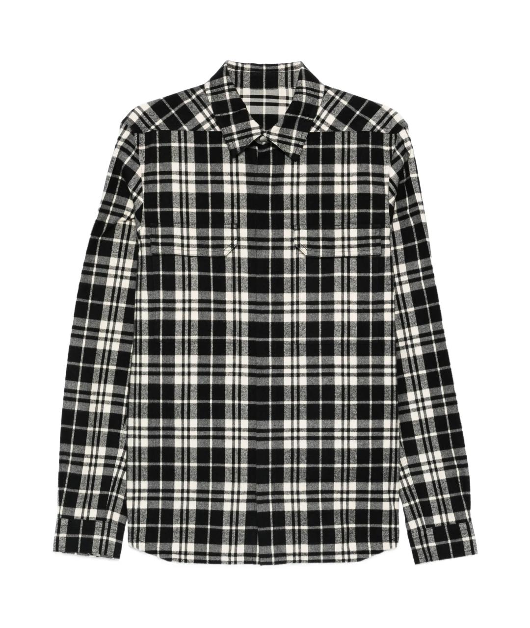 RICK OWENS Черная хлопковая кэжуал рубашка, фото 1