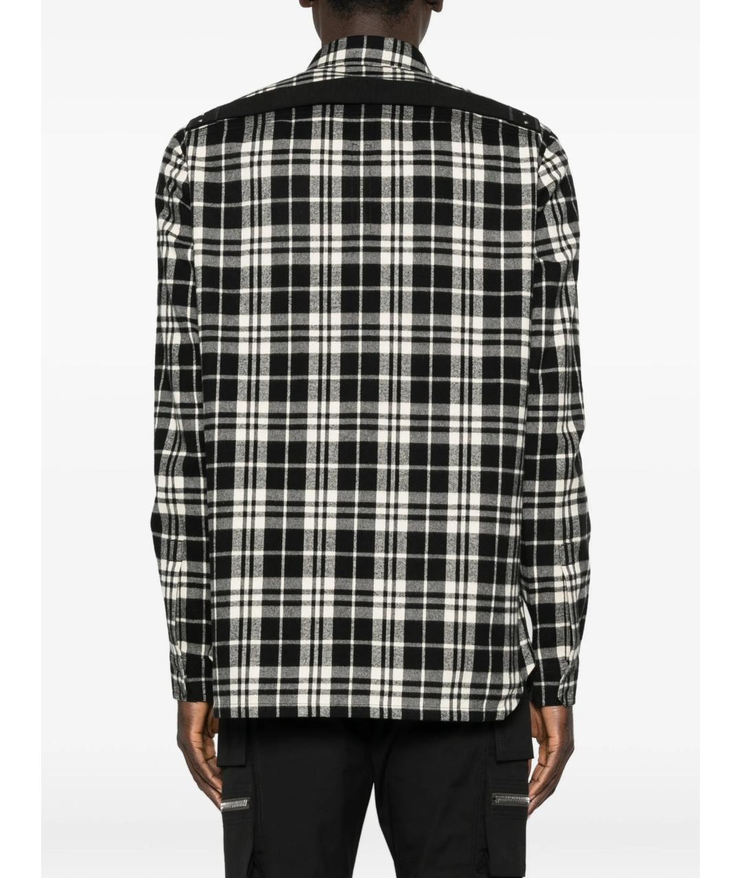 RICK OWENS Черная хлопковая кэжуал рубашка, фото 4