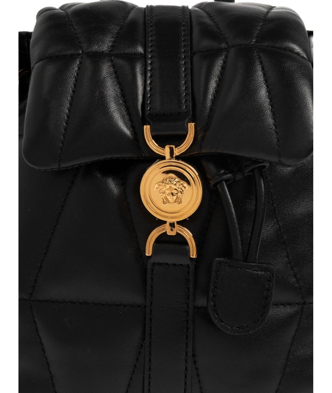 VERSACE Черный хлопковый рюкзак, фото 3