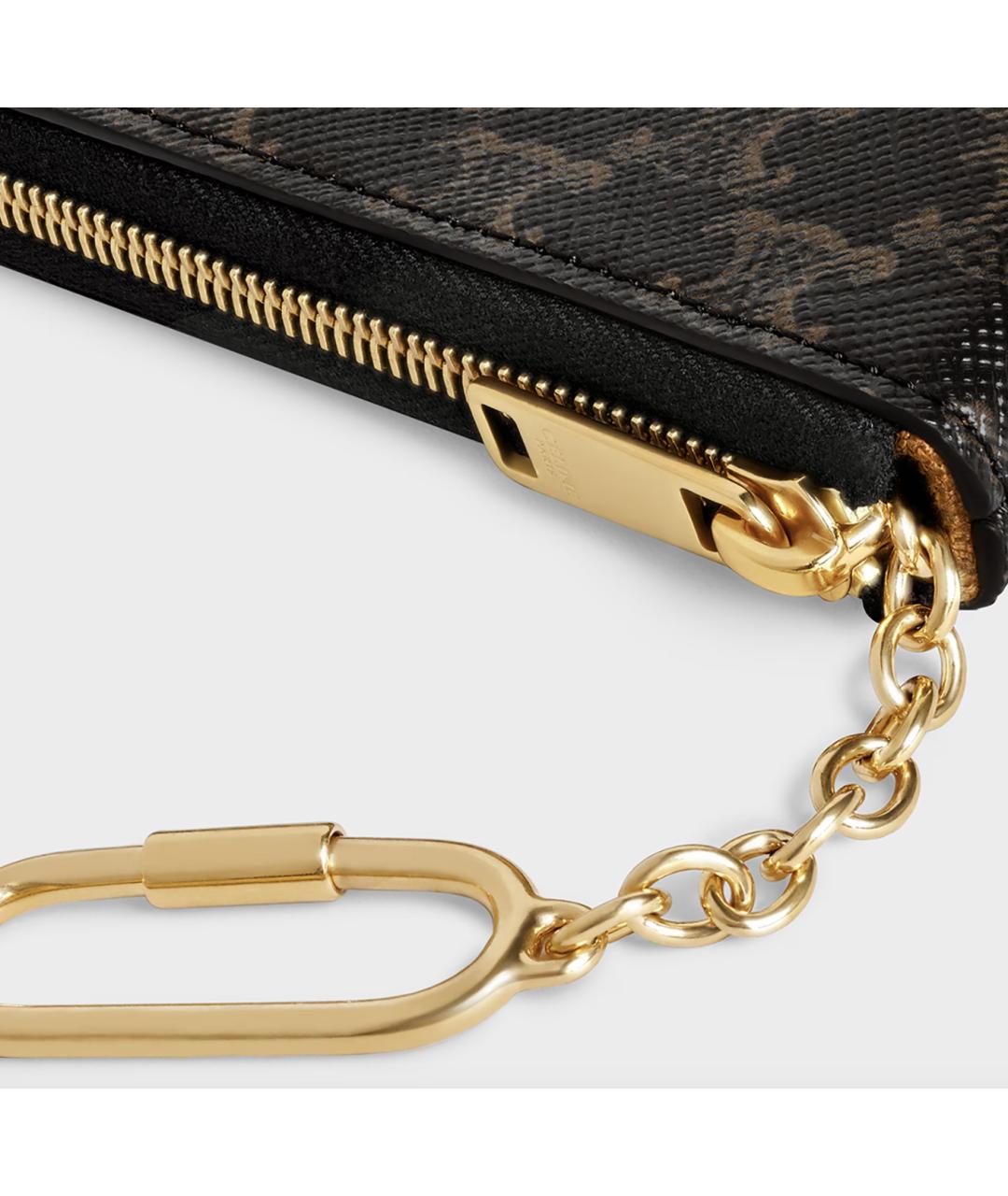 CELINE Коричневый кошелек, фото 4