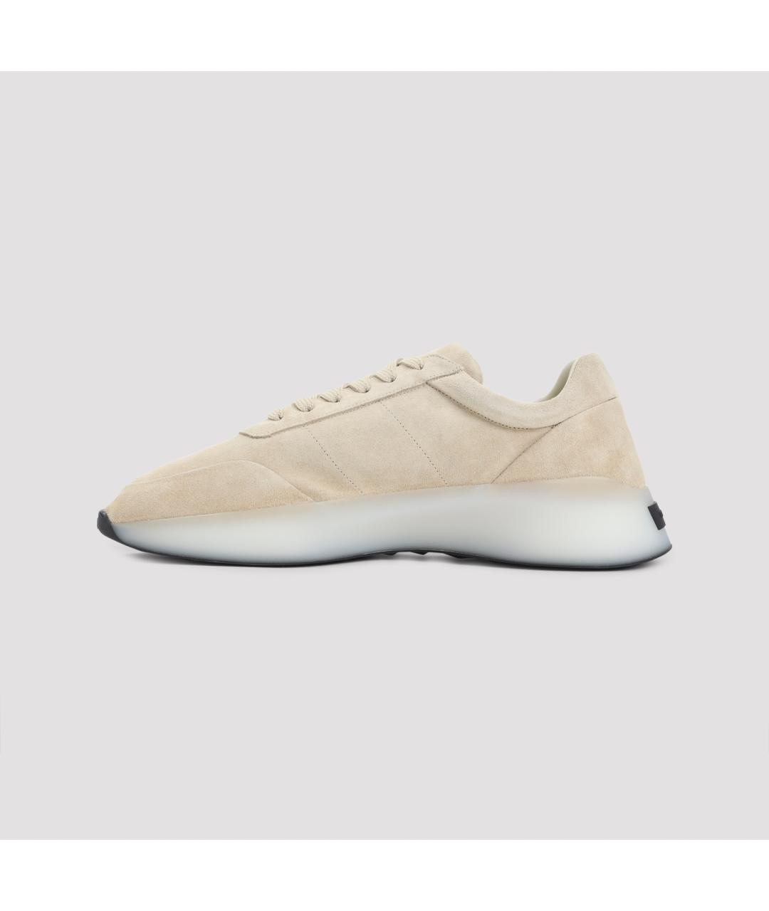 FEAR OF GOD Бежевые замшевые низкие кроссовки / кеды, фото 3