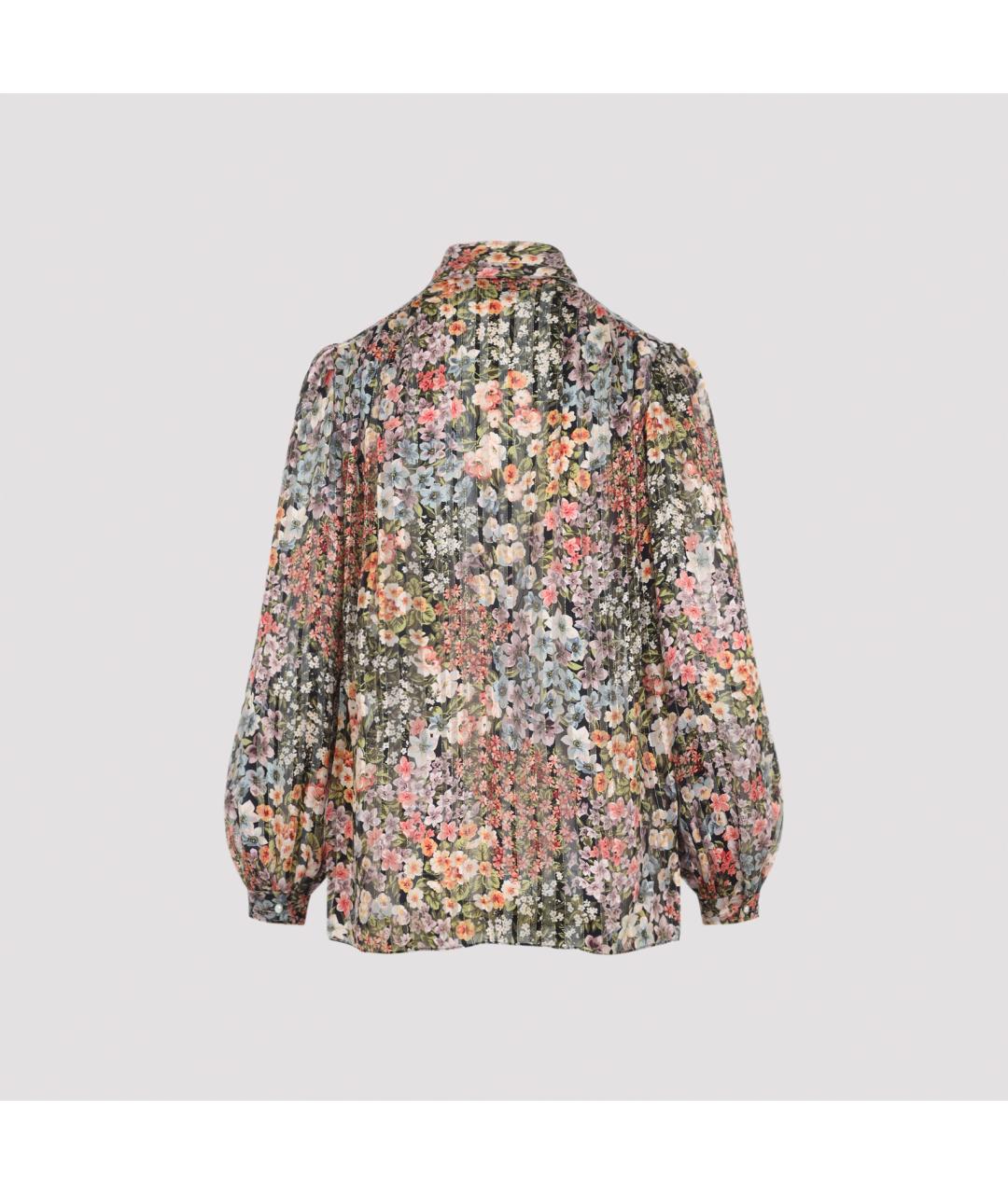 VALENTINO Мульти шелковая блузы, фото 3