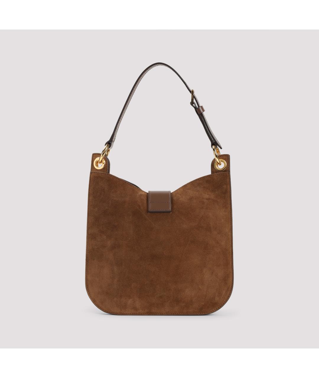 TOM FORD Коричневая замшевая сумка через плечо, фото 3