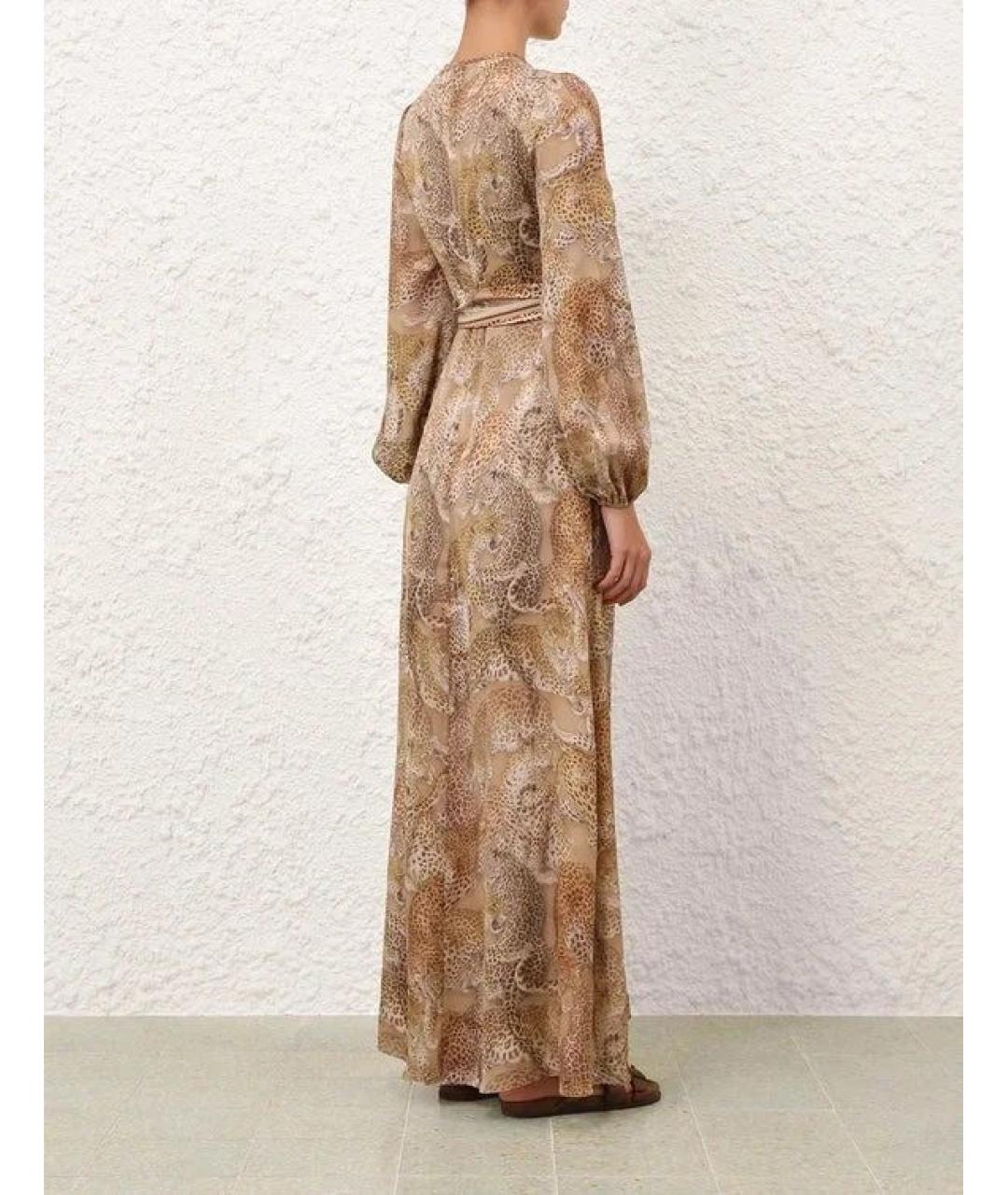 ZIMMERMANN Мульти шелковое повседневное платье, фото 3