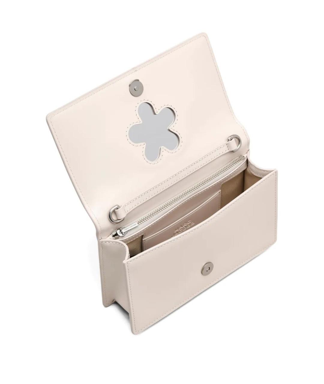 MARC JACOBS Белая кожаная сумка с короткими ручками, фото 3