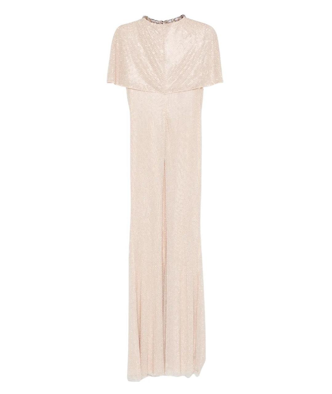 SELF-PORTRAIT Бежевое полиэстеровое вечернее платье, фото 3