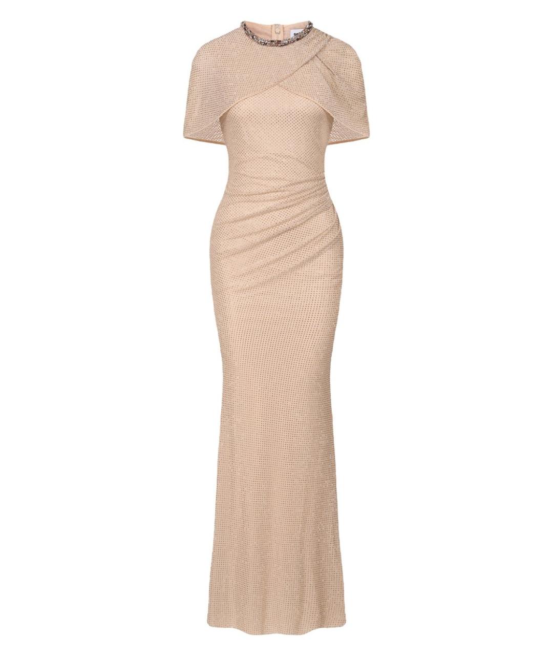 SELF-PORTRAIT Бежевое полиэстеровое вечернее платье, фото 1