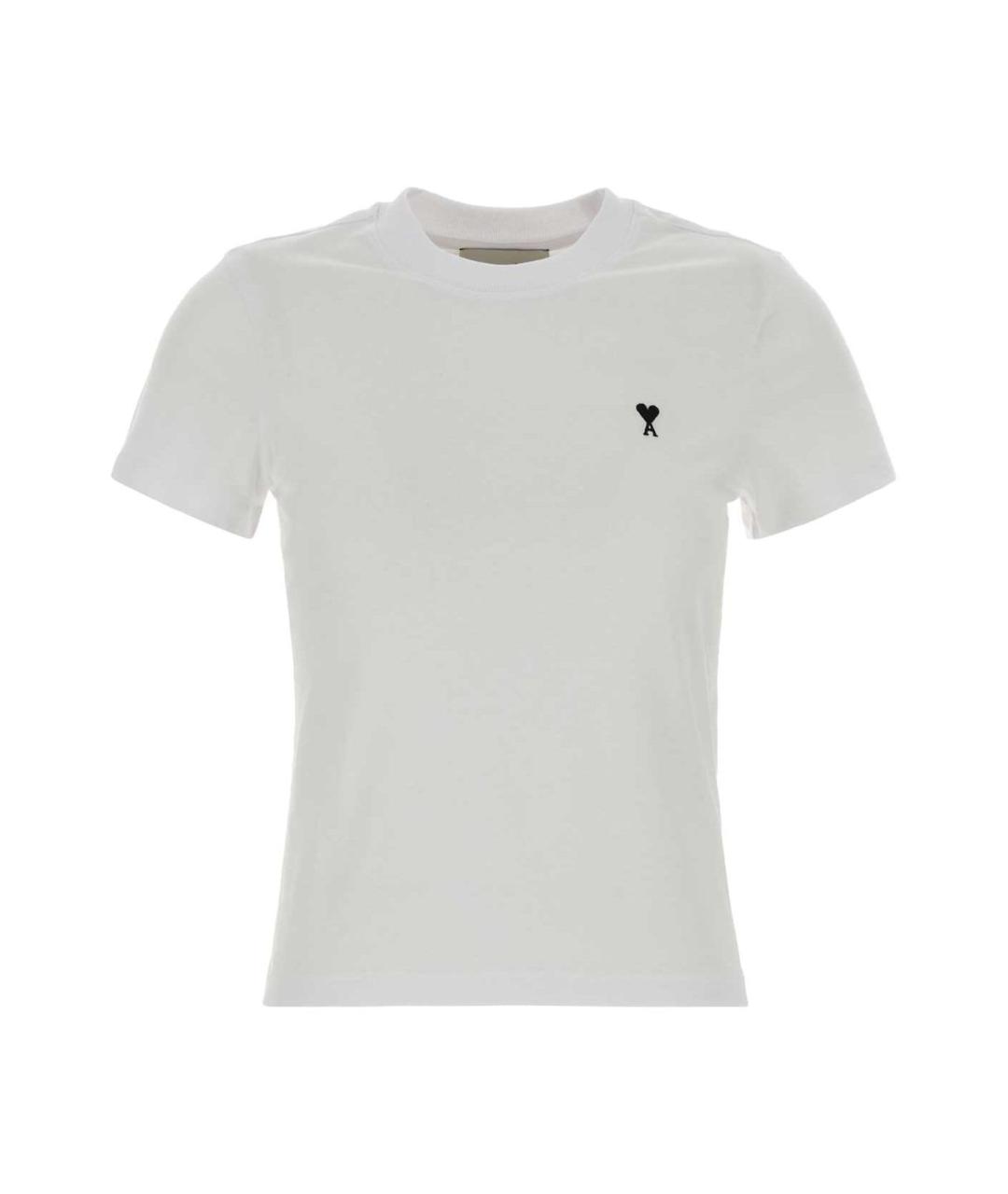 Ami Paris Белая хлопковая футболка, фото 1