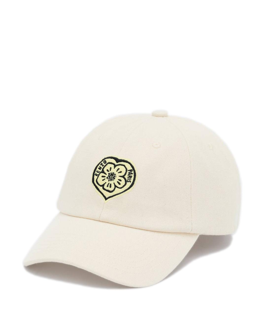 KENZO Белая хлопковая кепка/бейсболка, фото 1