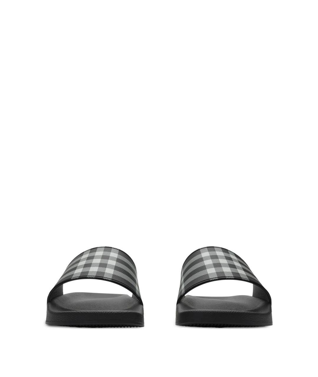BURBERRY Черные шлепанцы, фото 2