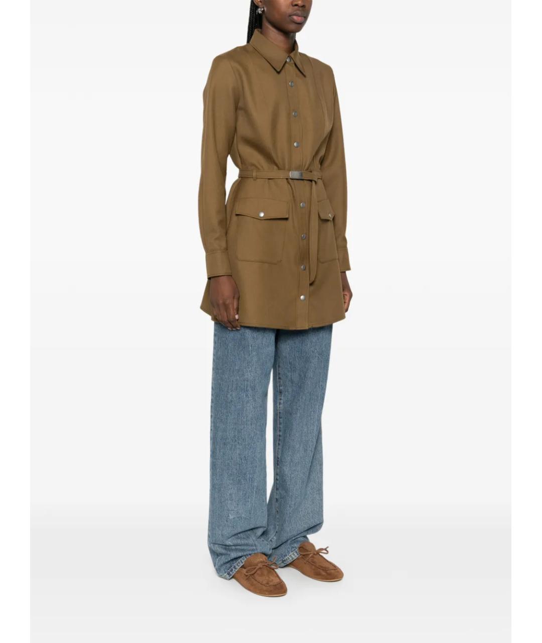 A.P.C. Зеленые полиэстеровое повседневное платье, фото 3