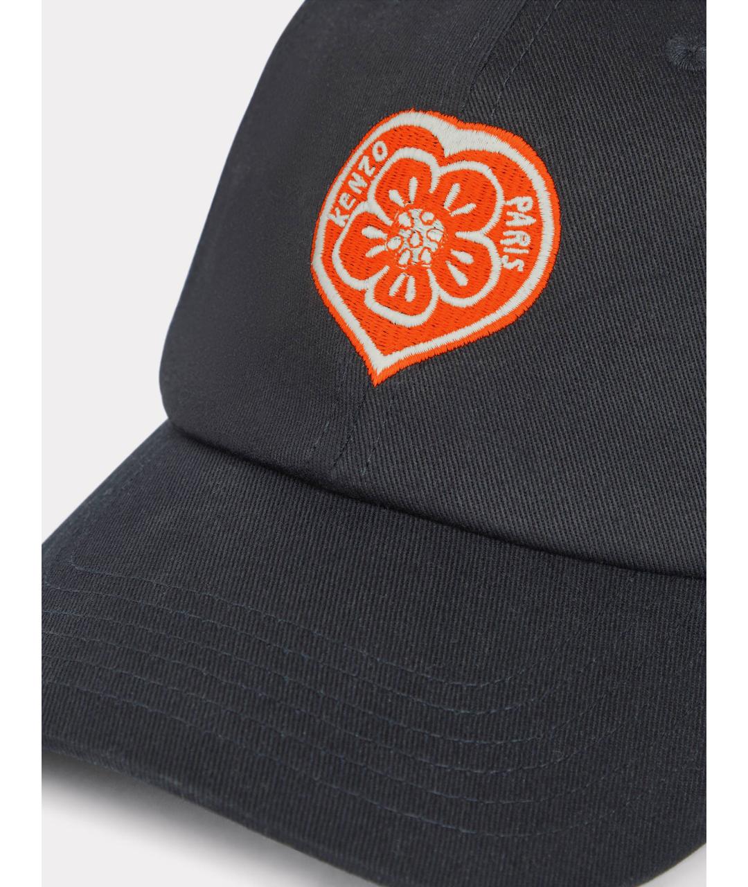 KENZO Черная хлопковая кепка/бейсболка, фото 4