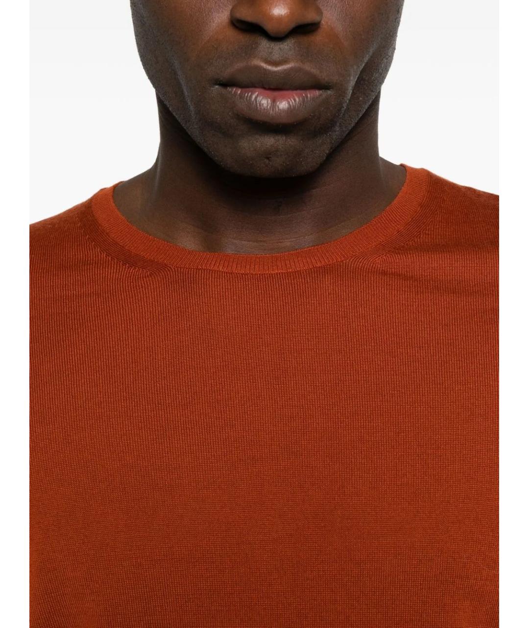 SAINT LAURENT Красный шерстяной джемпер / свитер, фото 5