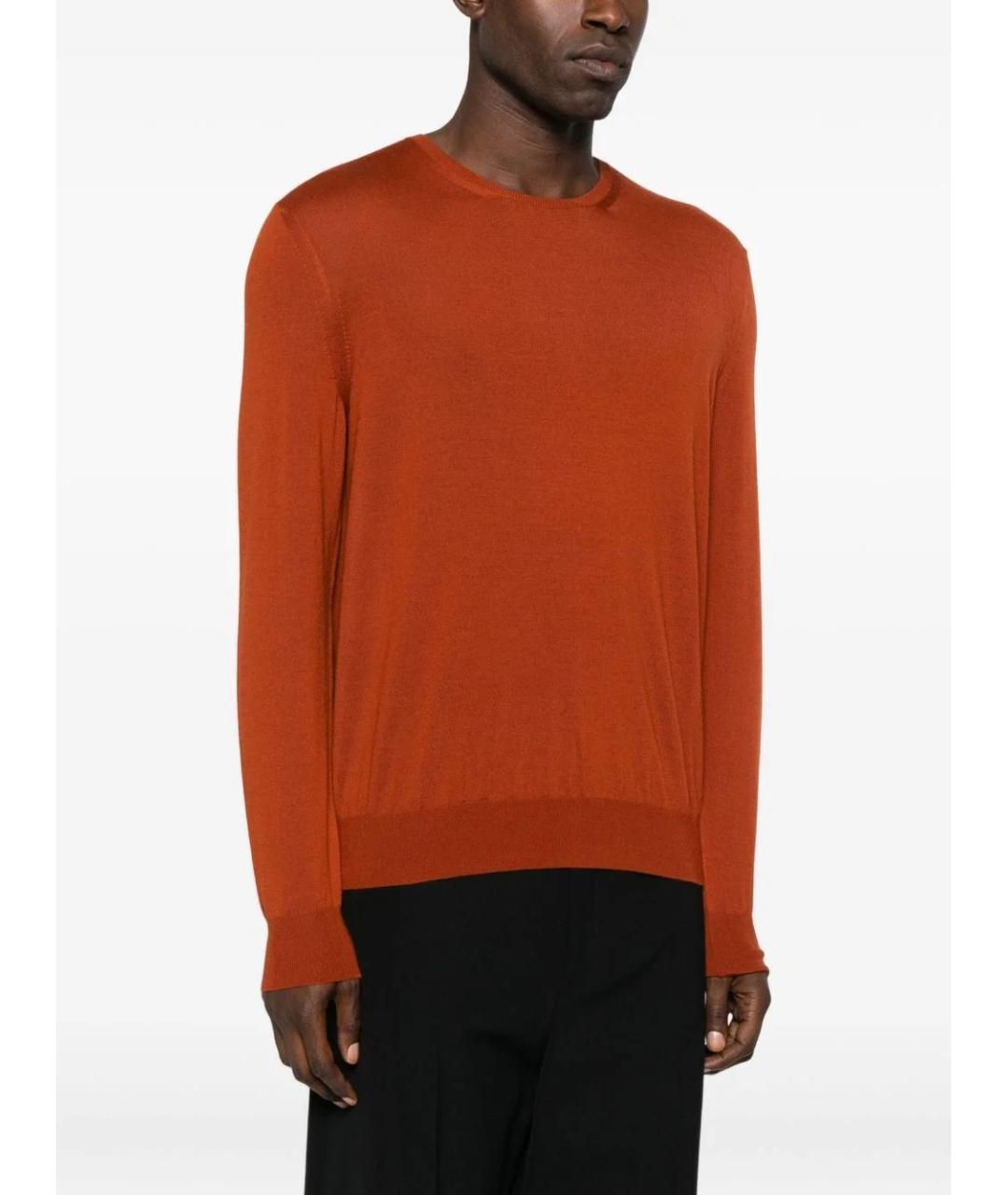 SAINT LAURENT Красный шерстяной джемпер / свитер, фото 3