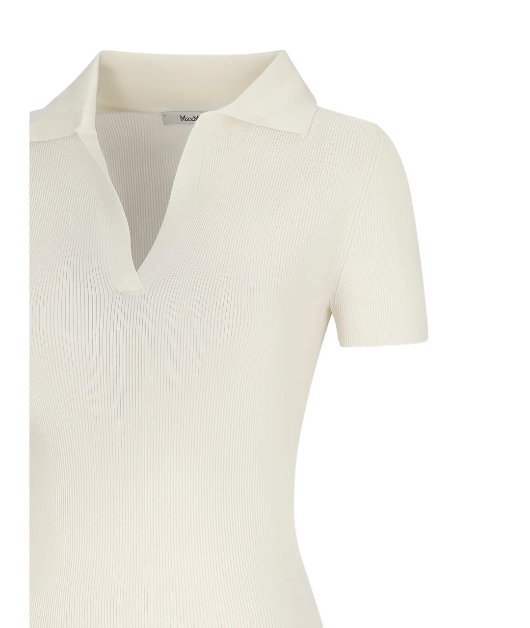 MAX MARA Белая футболка, фото 3